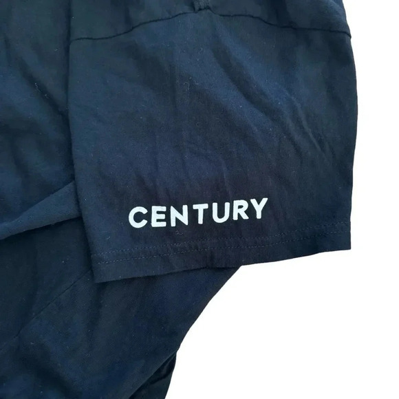 Peloton Black Top T-shirt Tee Century 100 Crew Neck Short Sleeve M - Picture 5 of 8